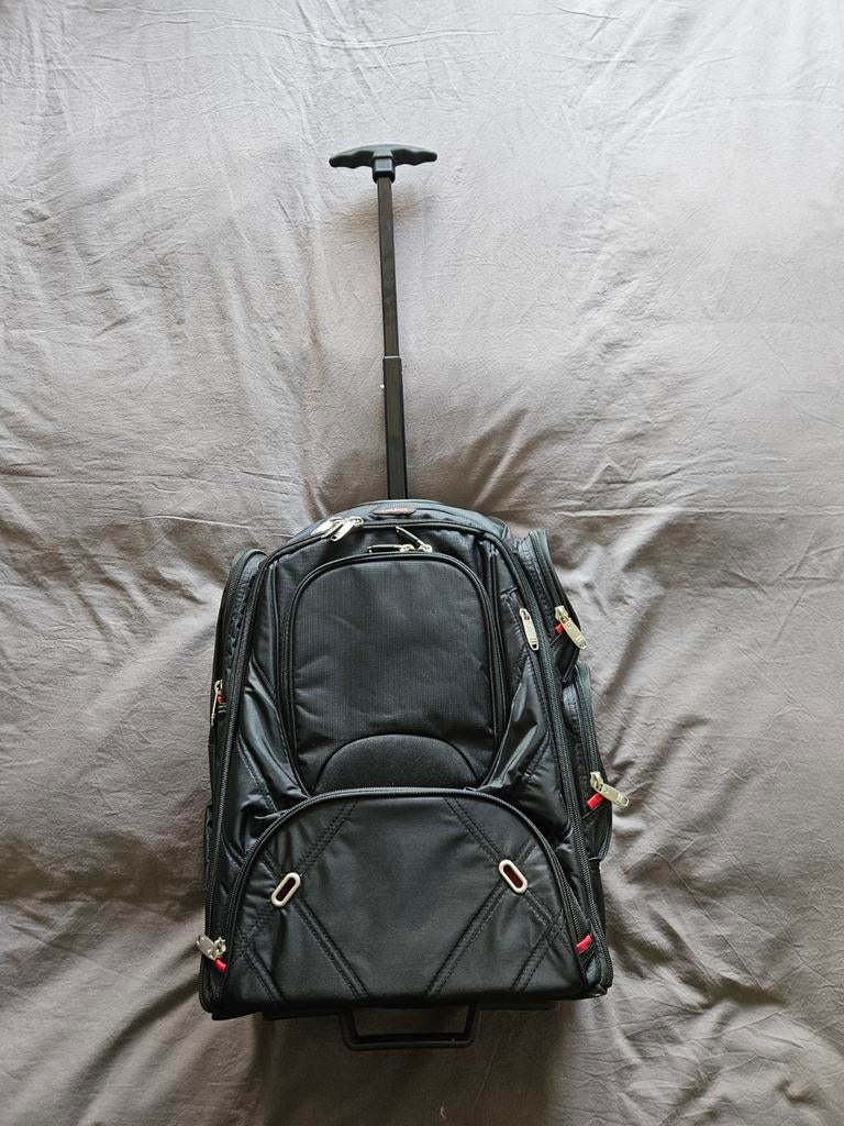 Computer rugzak / Trolley, Wieltjes, 30 cm of meer, Zwart, Nieuw
