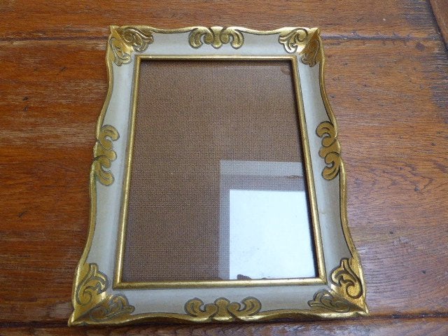 Vintage houten fotolijst in barok stijl, Ophalen of Verzenden