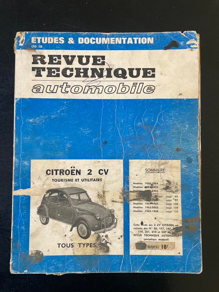 Citroën 2CV Revue Technique Automobile (1954-1968), Ophalen of Verzenden, Gelezen, Citroën