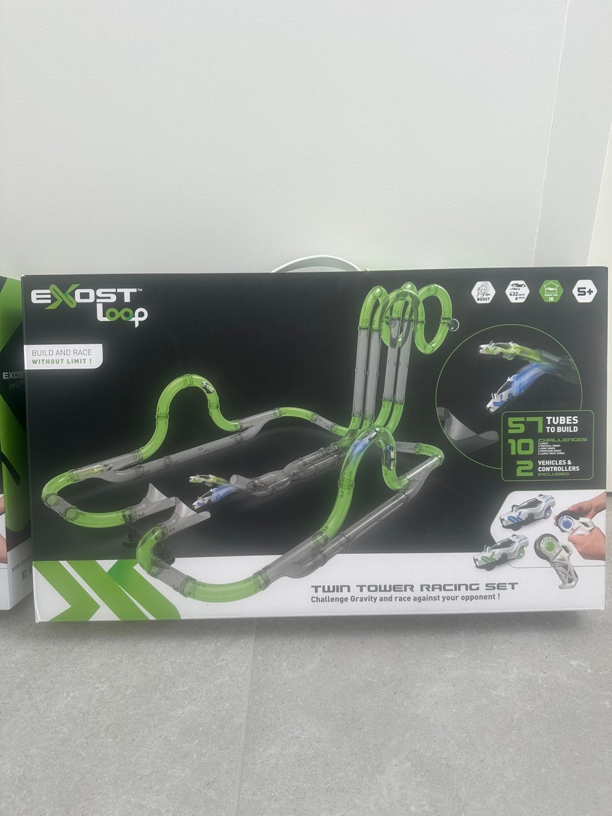 Exost loop twin tower racing set, Ophalen of Verzenden, Zo goed als nieuw, Elektrisch, Overige merken