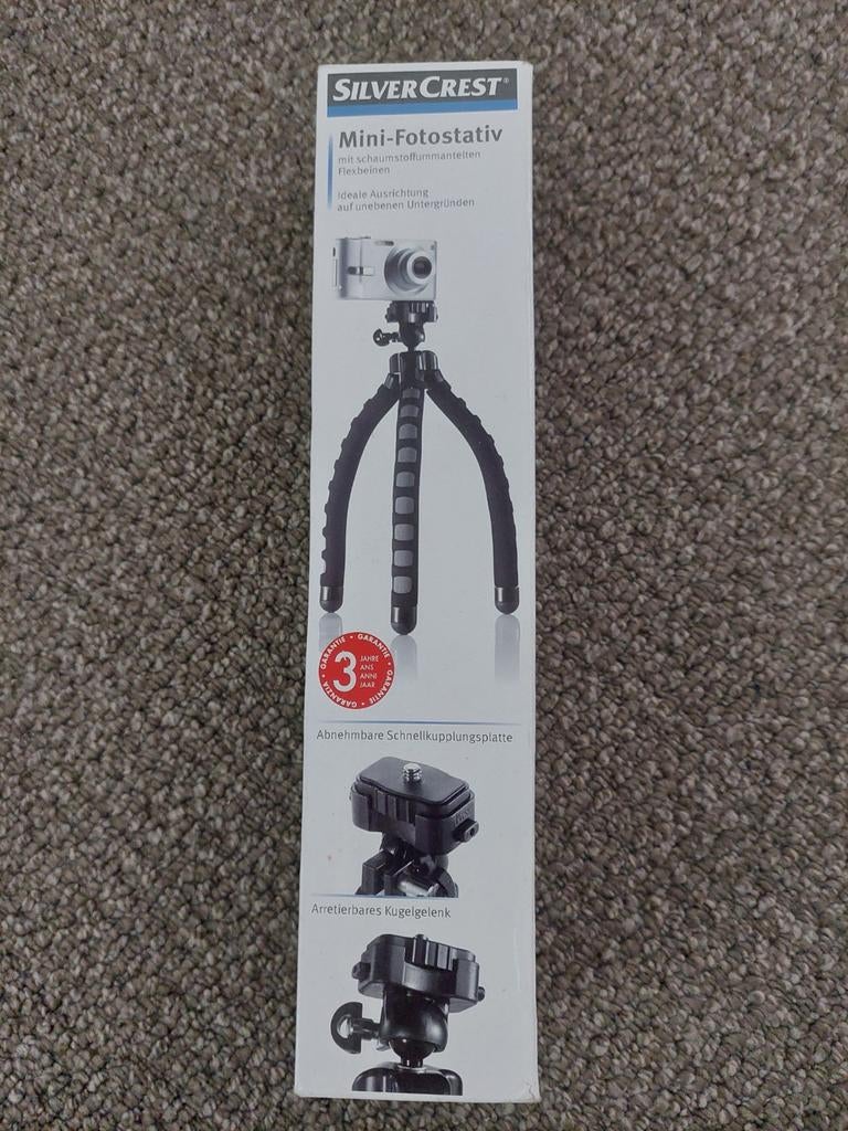 Flexibel Mini-Fotostatief voor Camera - SilverCrest, Nieuw, Ophalen of Verzenden, Minder dan 150 cm, Ministatief