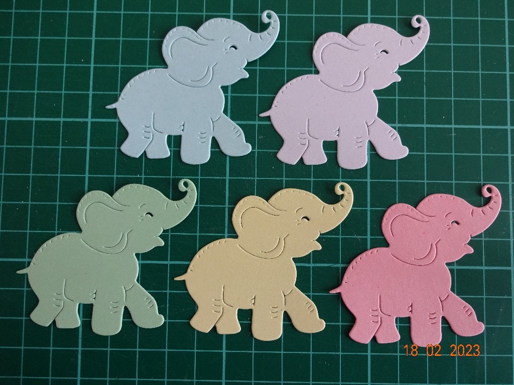 setje van 5 stansjes staande olifant snijmal, Ophalen of Verzenden, Nieuw, Overige thema's, Overige typen