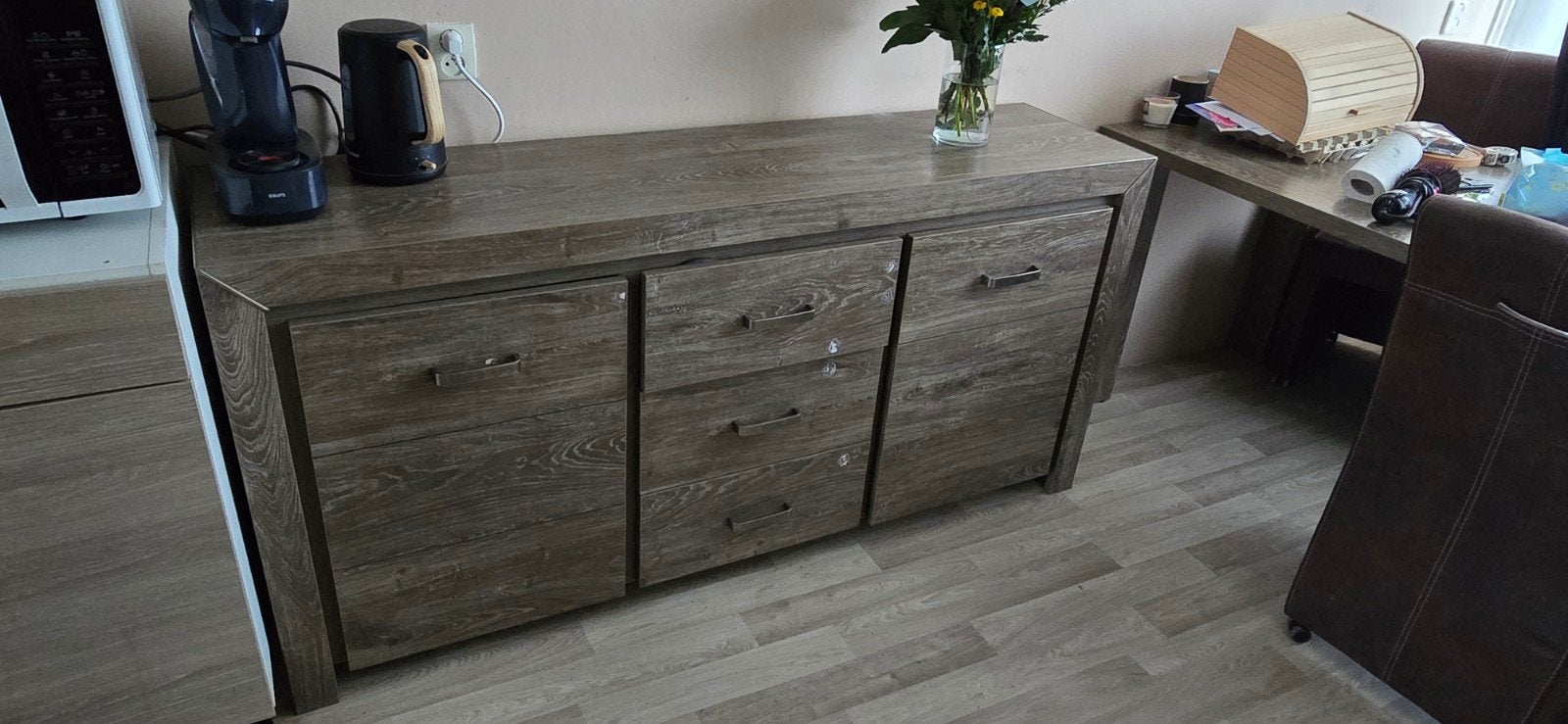 2 mooie hardhout kamer kasten, Ophalen, Zo goed als nieuw, 25 tot 50 cm