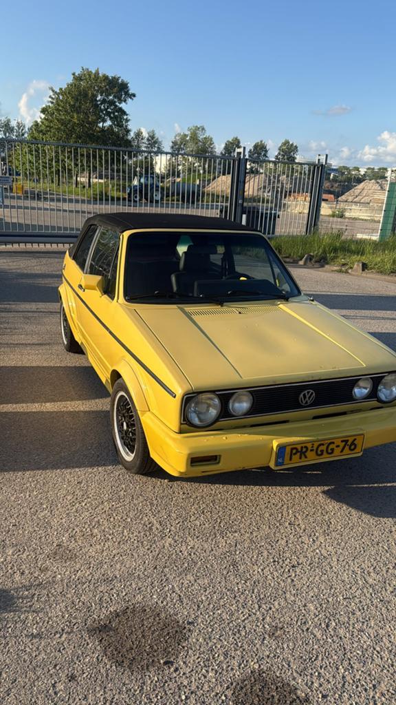 Volkswagen Golf 1.6 GL Cabriolet 55KW 1987 Wit, Auto's, Voorwielaandrijving, 74 pk, 4 cilinders, Handgeschakeld