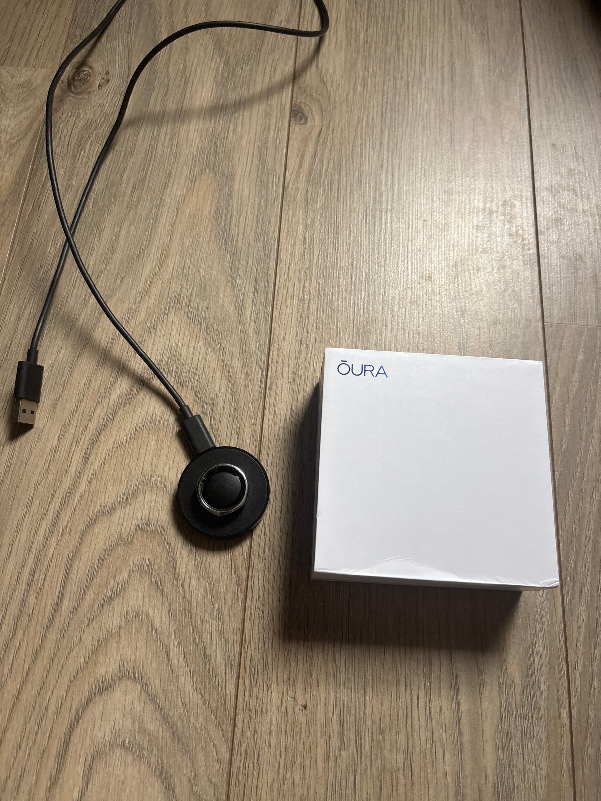 Oura Ring Gen3 Silver - maat US11 - met oplader en doosje, Ophalen of Verzenden, Zo goed als nieuw, Zilver, IOS