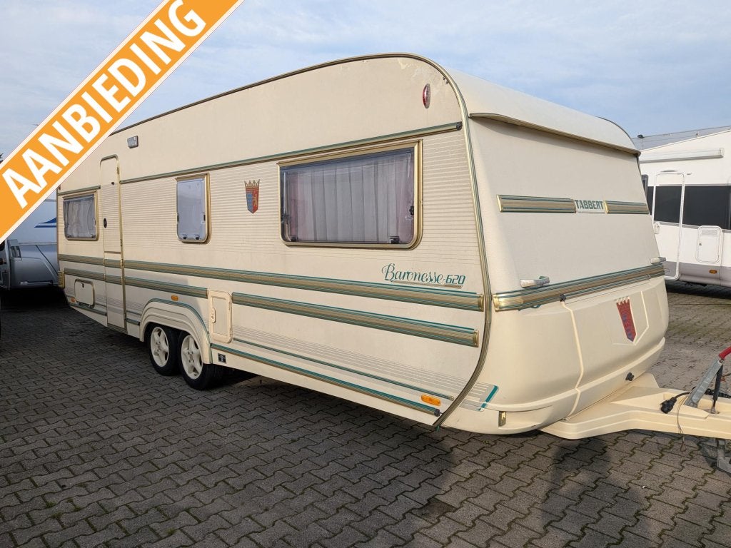 Tabbert Baronesse 620 met Güsto voortent, Caravans en Kamperen, Rondzit, Tabbert, Bedrijf, 6 tot 7 meter