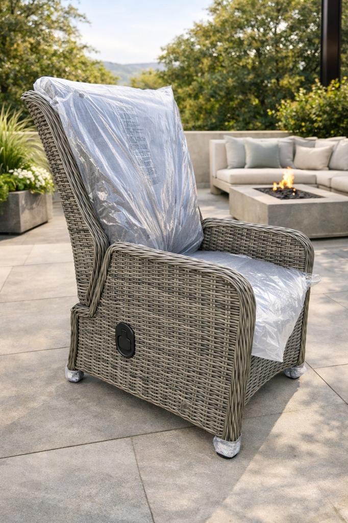 6 Nieuwe Verstelbare wicker gevlochten Tuinstoelen, Tuin en Terras, Tuinstoelen, Ophalen, Nieuw, Wicker, Verstelbaar