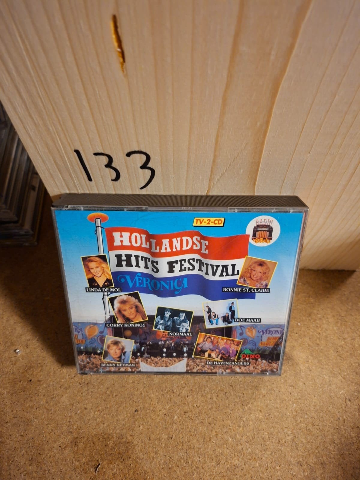 Hollandse Hits Festival Veronica TV-2-CD met diverse arties, Ophalen of Verzenden, Gebruikt, Pop, Verzamelalbum