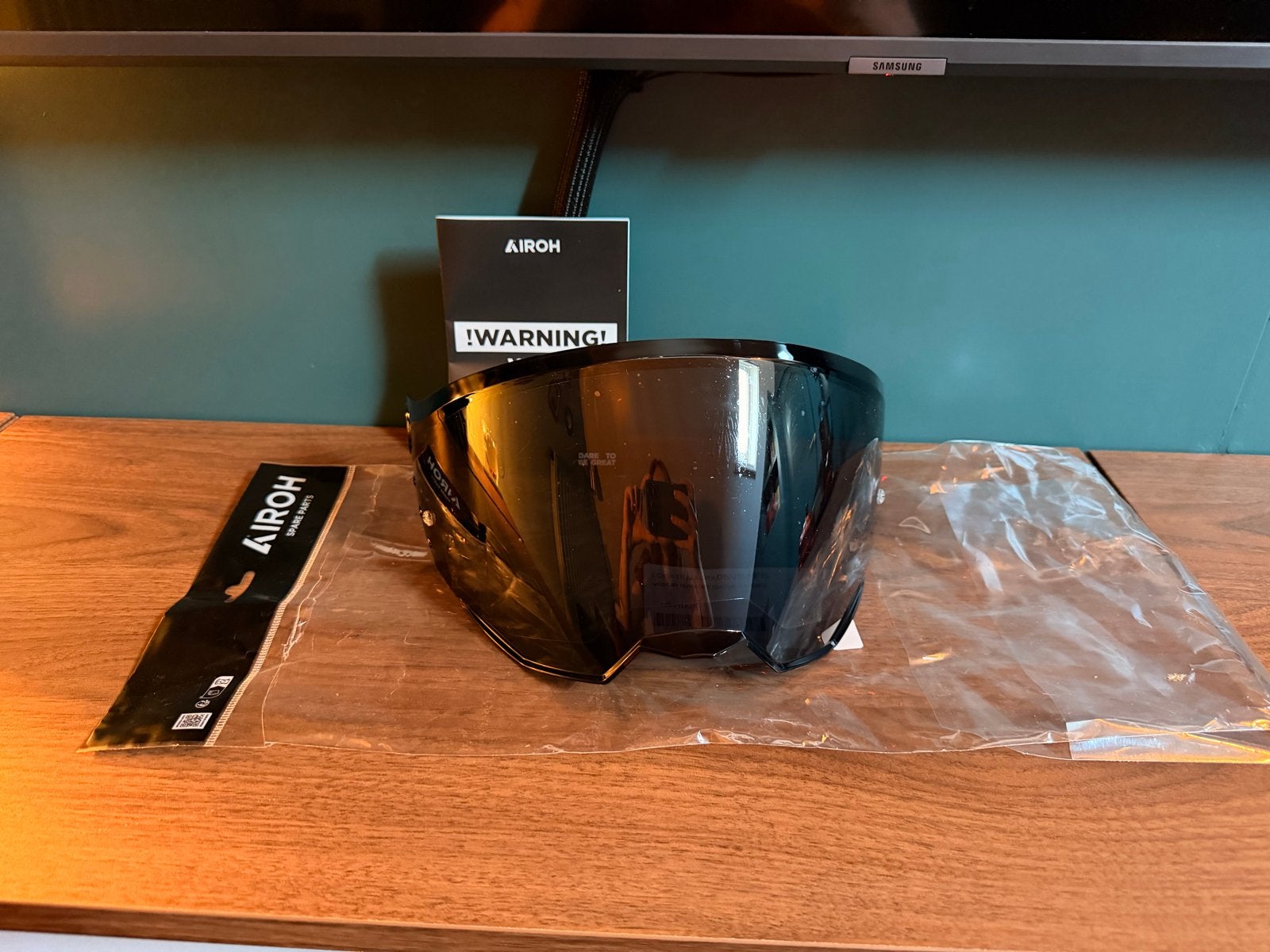 Airoh Bandit Dark Smoke Vizier Motorhelm, Heren, Ophalen of Verzenden, Integraalhelm, Nieuw met kaartje