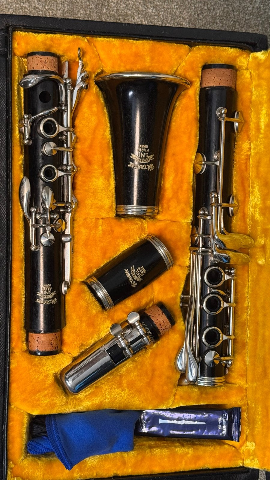 Woodwind Repair gereviseerde Strasser / SML Paris Klarinet, Muziek en Instrumenten, Ophalen, Gebruikt, Houtblazer, Met koffer of draagtas