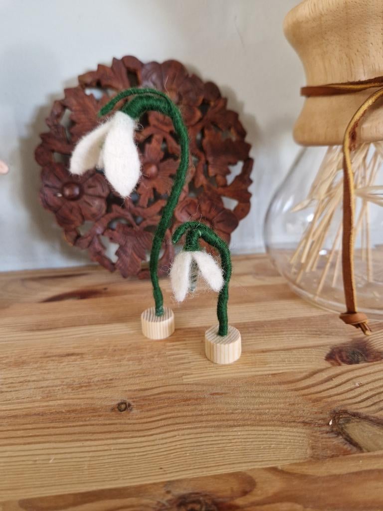 Jaarringsteker sneeuwklokje, Ophalen of Verzenden, Nieuw, Figuurtje(s)