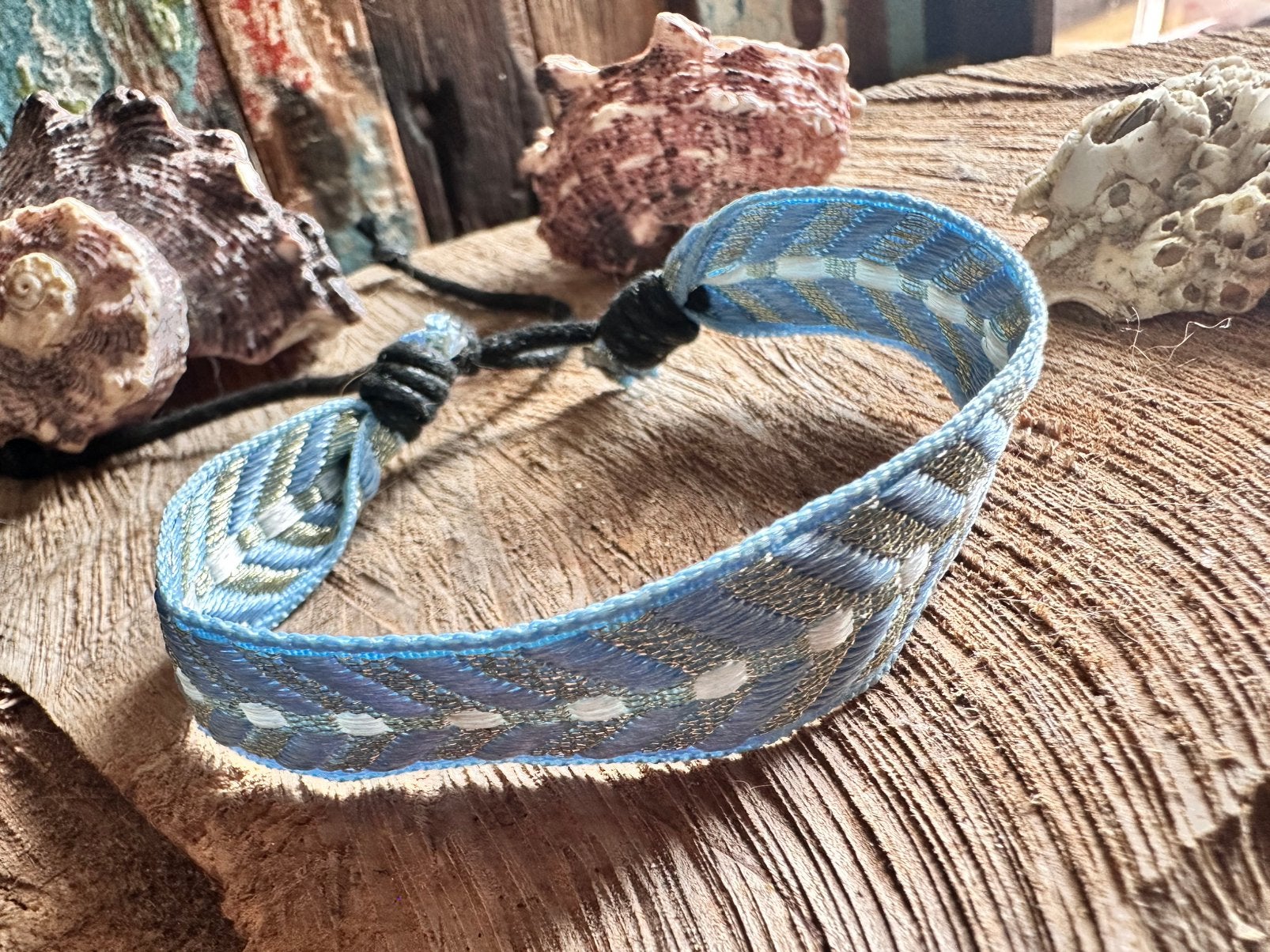 Boho armband / blauw / woven bracelet / surflife / nieuw, Ophalen of Verzenden, Nieuw