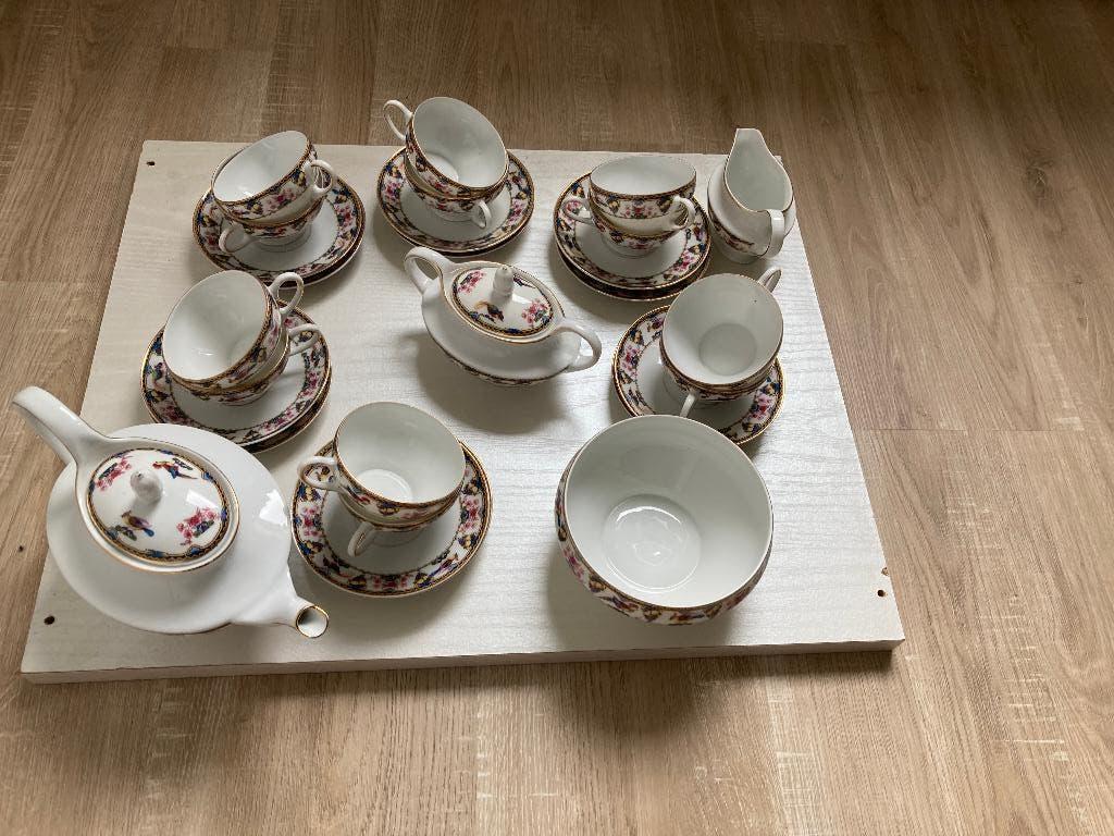 Antiek Vintage Porseleinen servies – 28 delig, Antiek en Kunst, Ophalen