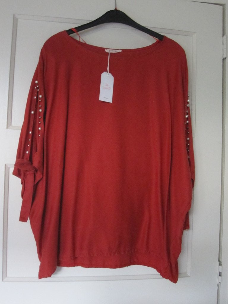NIEUW: PAPRIKA Blouse met open vlindermouw 46/48, Blouse of Tuniek, Nieuw, Ophalen of Verzenden, Paprika