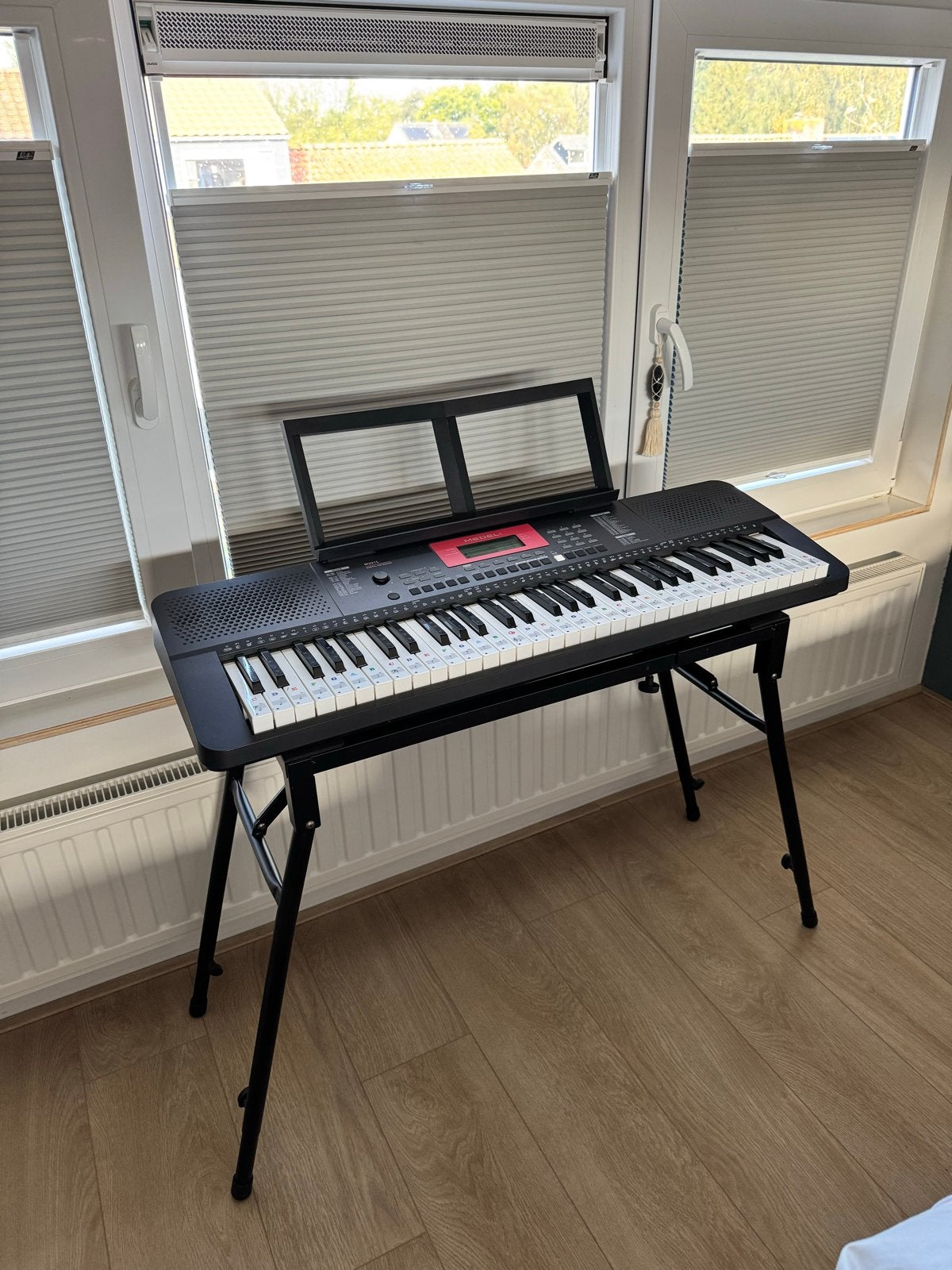 Medeli M221L Digitaal Keyboard met Standaard en Koptelefoon, Ophalen, 61 toetsen, Zo goed als nieuw, Medeli