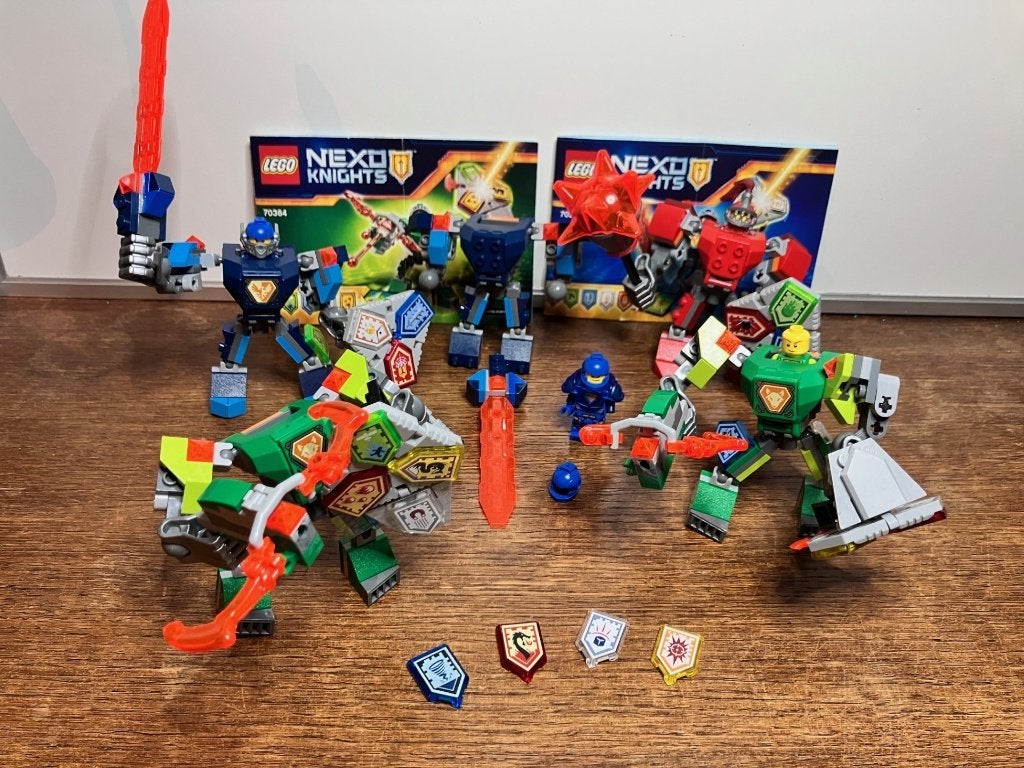 Lot LEGO Nexo Knights Battle Suits, Ophalen of Verzenden, Zo goed als nieuw, Complete set, Lego