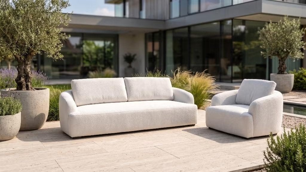 Flow Sunbrella tuinset SALE, Tuin en Terras, Tuinsets en Loungesets, Ophalen, Zo goed als nieuw, Loungeset, Bank