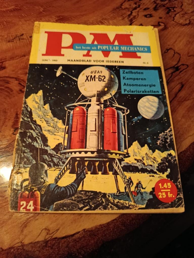 Popular Mechanics Maandblad Juni 1960 - Vintage Tijdschrift, Ophalen of Verzenden, Gelezen, Wetenschap en Natuur