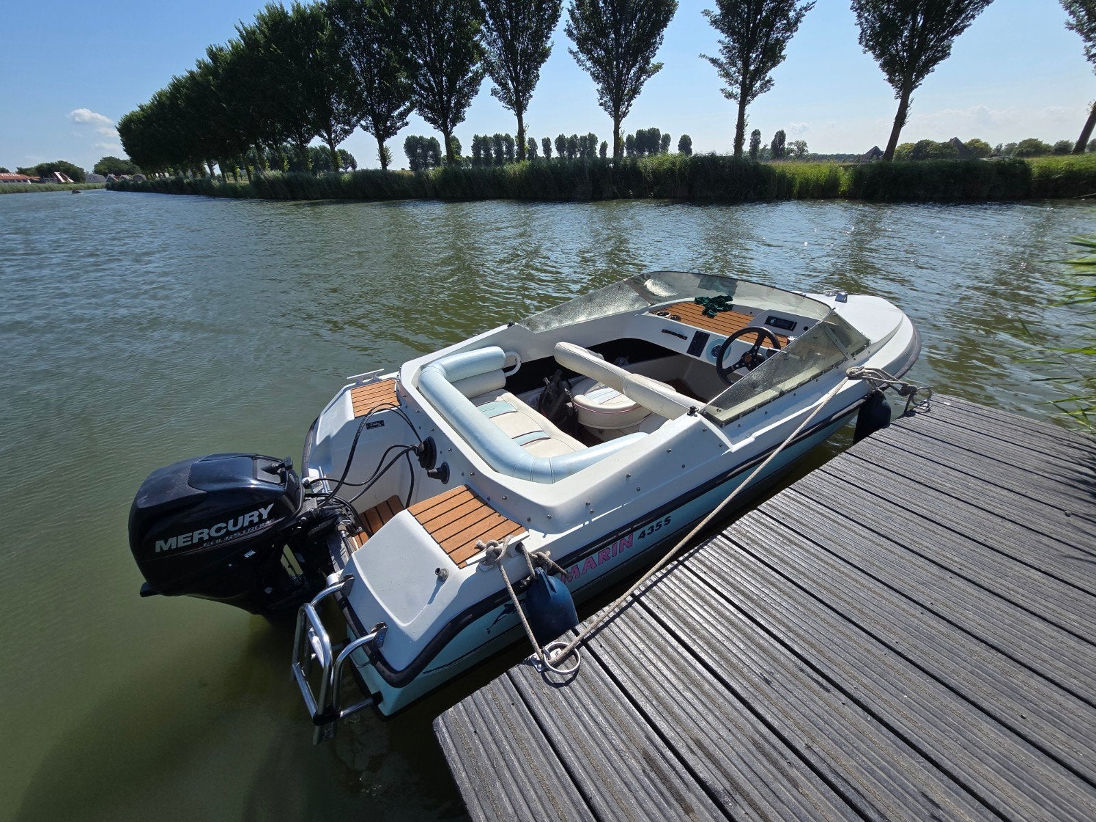Yamarin 435S Speedboot met Mercury 20pk buitenboordmotor, Ophalen, Overige merken, Gebruikt, 5 m