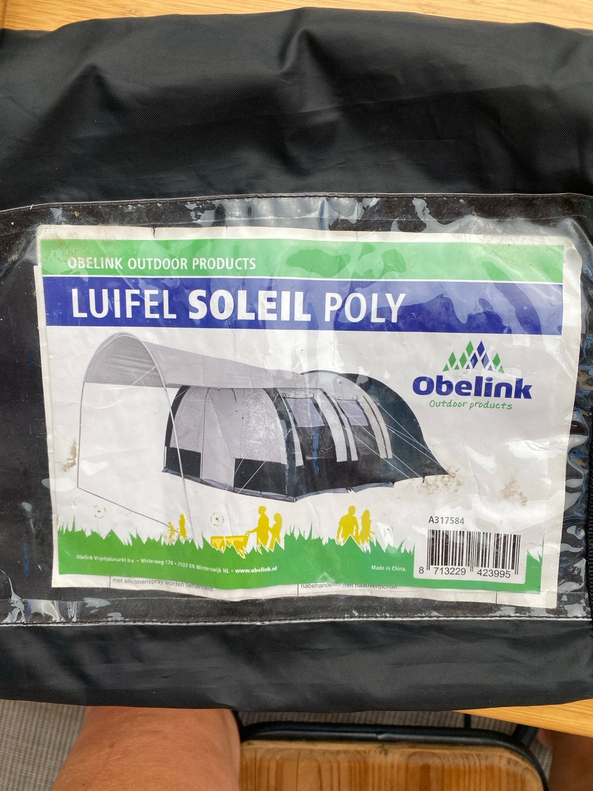 Obelink Luifel Soleil Poly - Nieuwstaat, Caravans en Kamperen, Caravan accessoires, Zo goed als nieuw, Ophalen