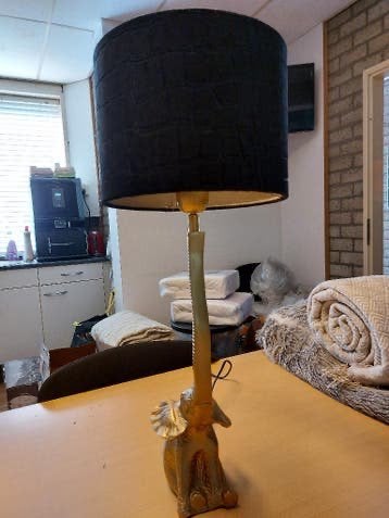 Tafellamp, Huis en Inrichting, Overige merken, Met kap, Metaal, Nieuw