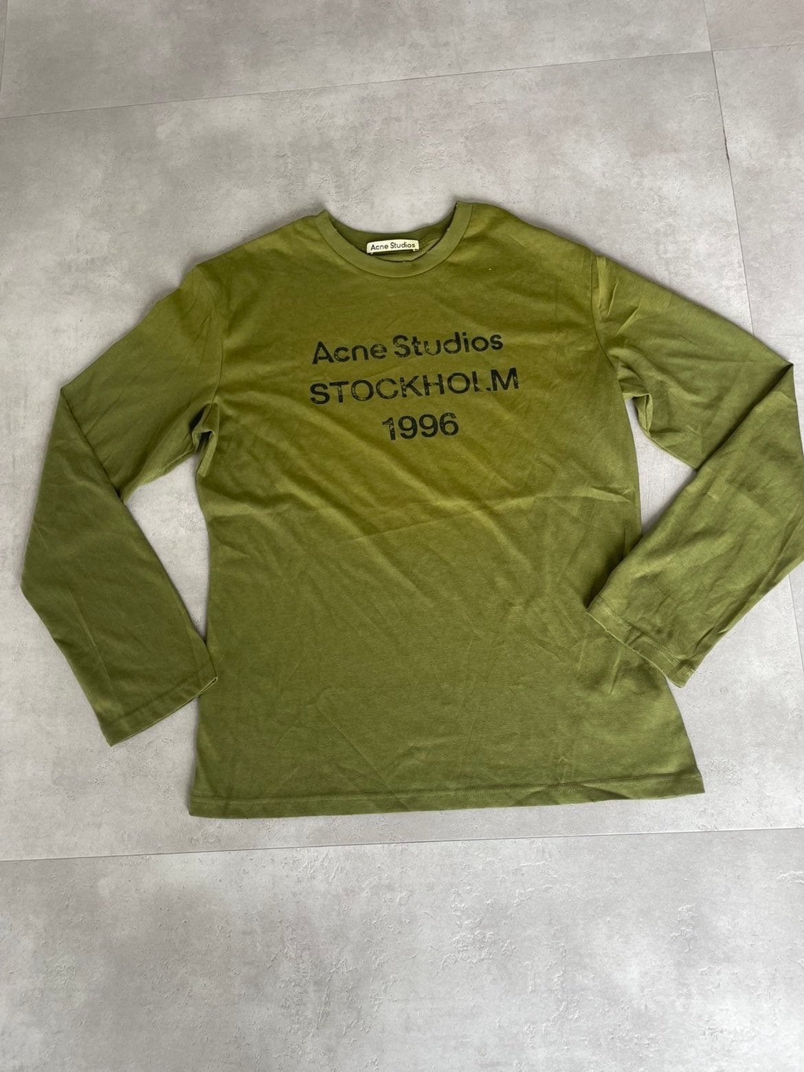 Acne Studios Stockholm 1996 Longsleeve T-shirt Groen, Ophalen of Verzenden, Zo goed als nieuw, Maat 48/50 (M), Groen