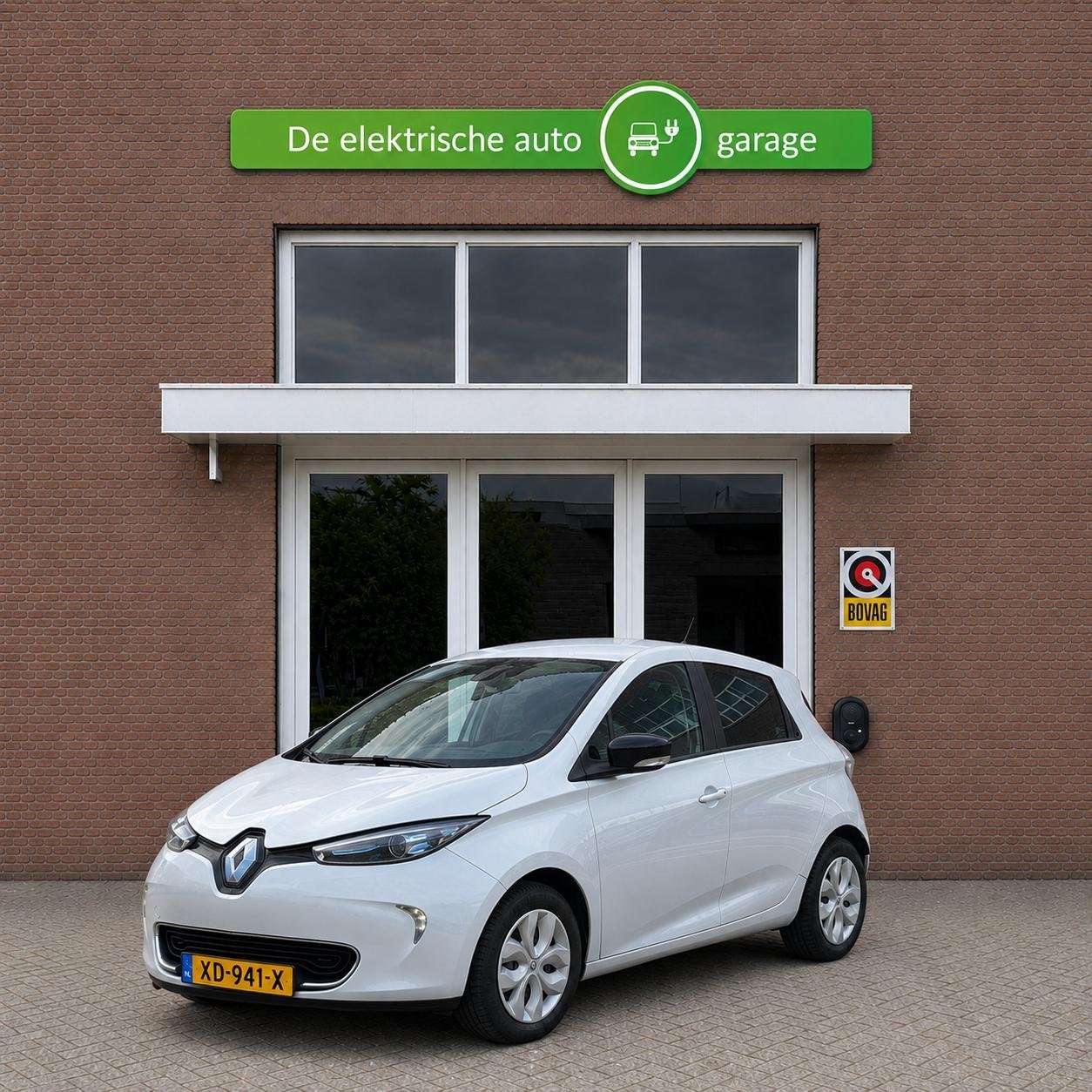 Renault ZOE R90 Life 41 kWh Koopaccu | Trekhaak | SOH 85% |, Auto's, Stof, Gebruikt, 41 kWh, Wit