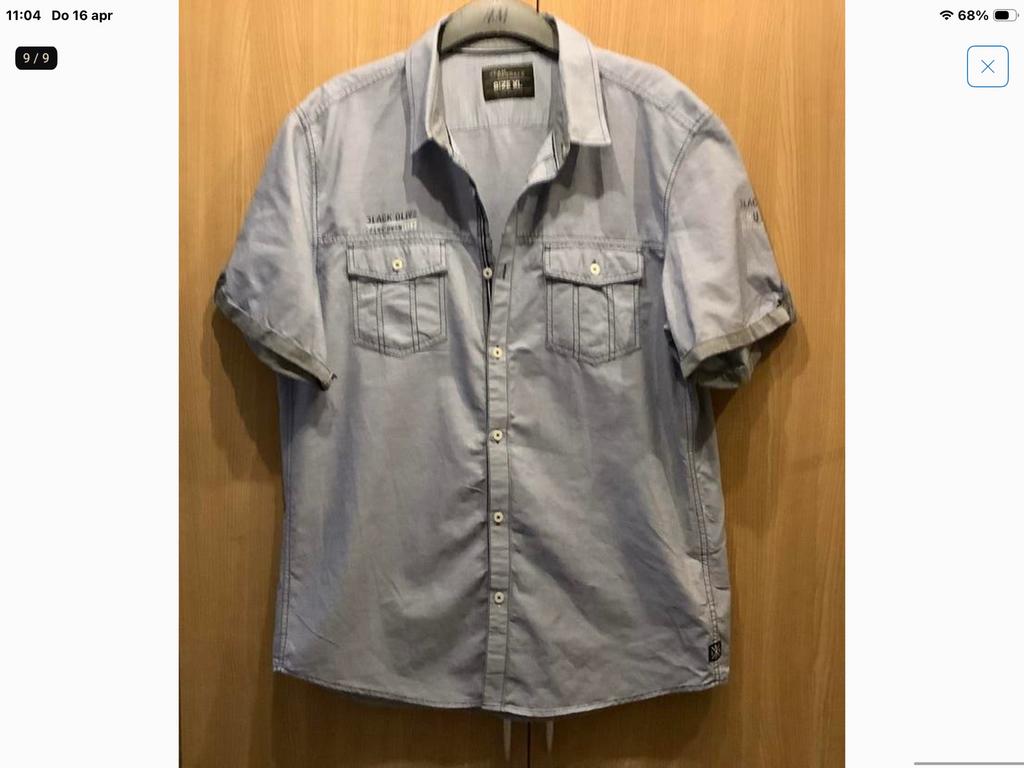 Overhemd mt.   XL.      Jean.   Pascale., Verzenden, Nieuw, Grijs, Halswijdte 43/44 (XL)