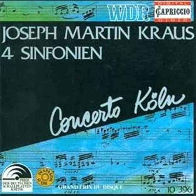 KRAUS 4 sinfonien CD CAPRICCIO DIAPASON D'OR NIEUWSTAAT, Ophalen of Verzenden, Classicisme, Zo goed als nieuw, Orkest of Ballet
