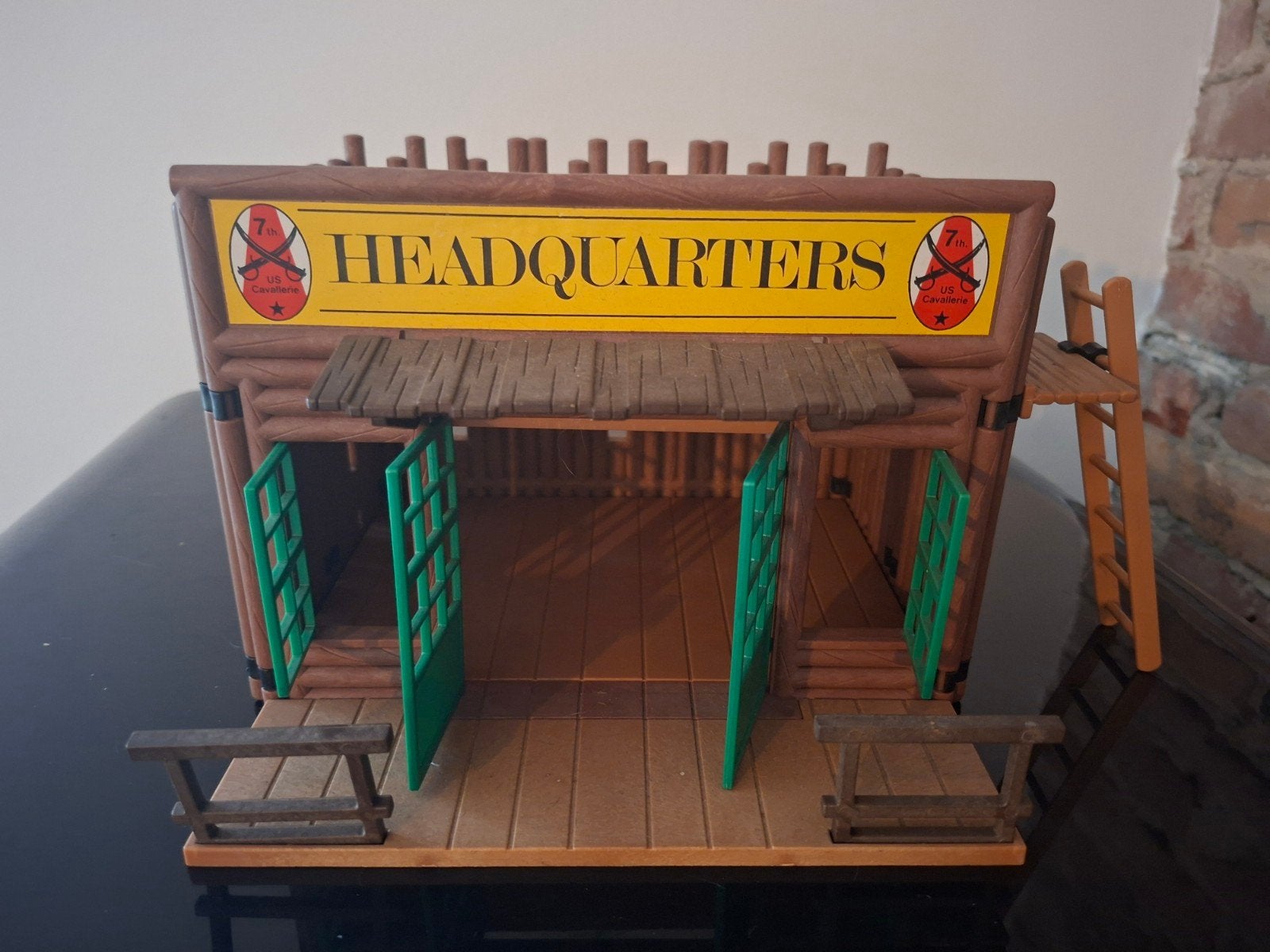 Playmobil vintage fort 3429 headquarter compleet western, Ophalen of Verzenden, Gebruikt