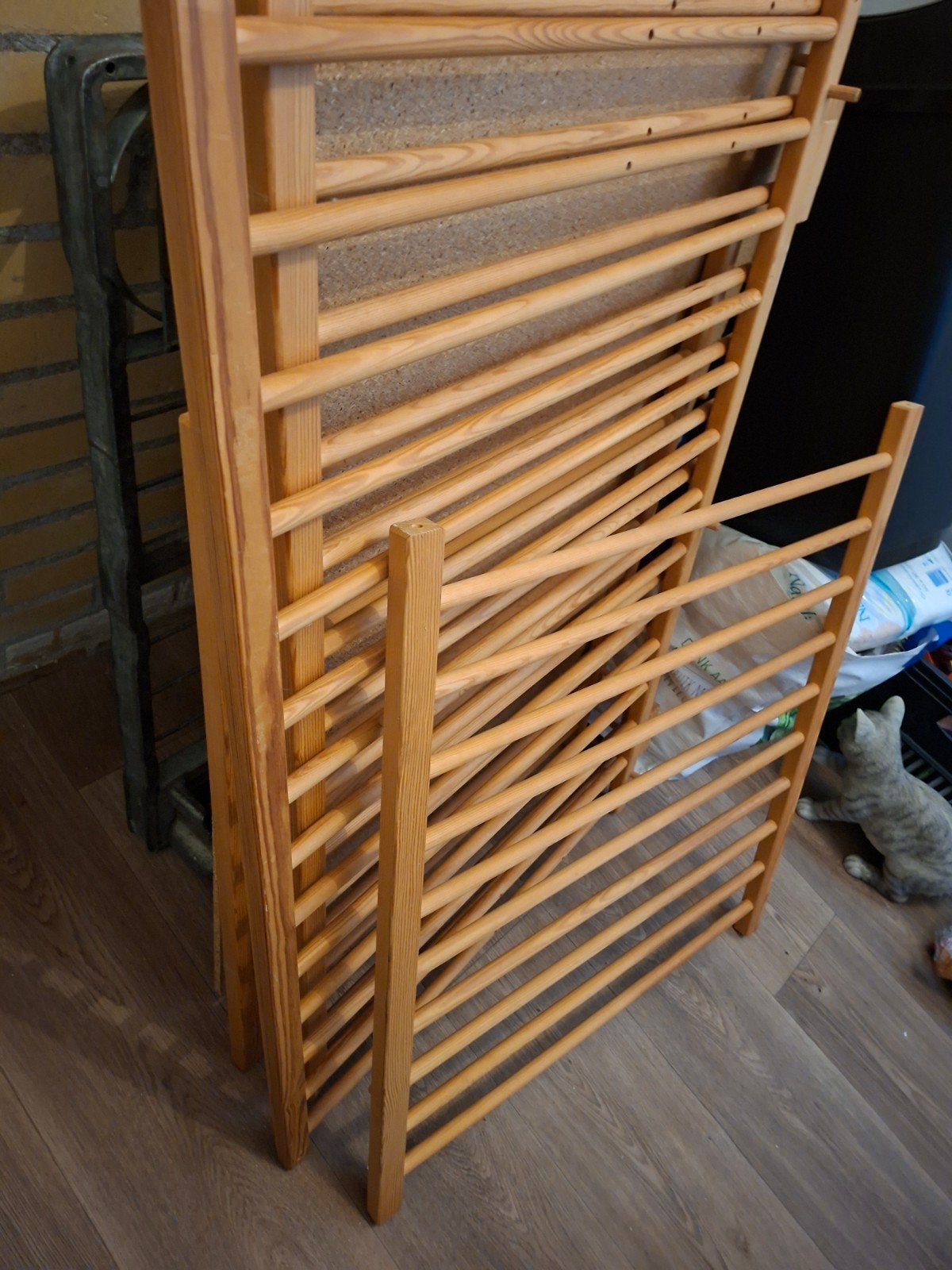 Houten Veiligheidshekje - babybox, Gebruikt, Ophalen of Verzenden, Schroefhekje, Hout