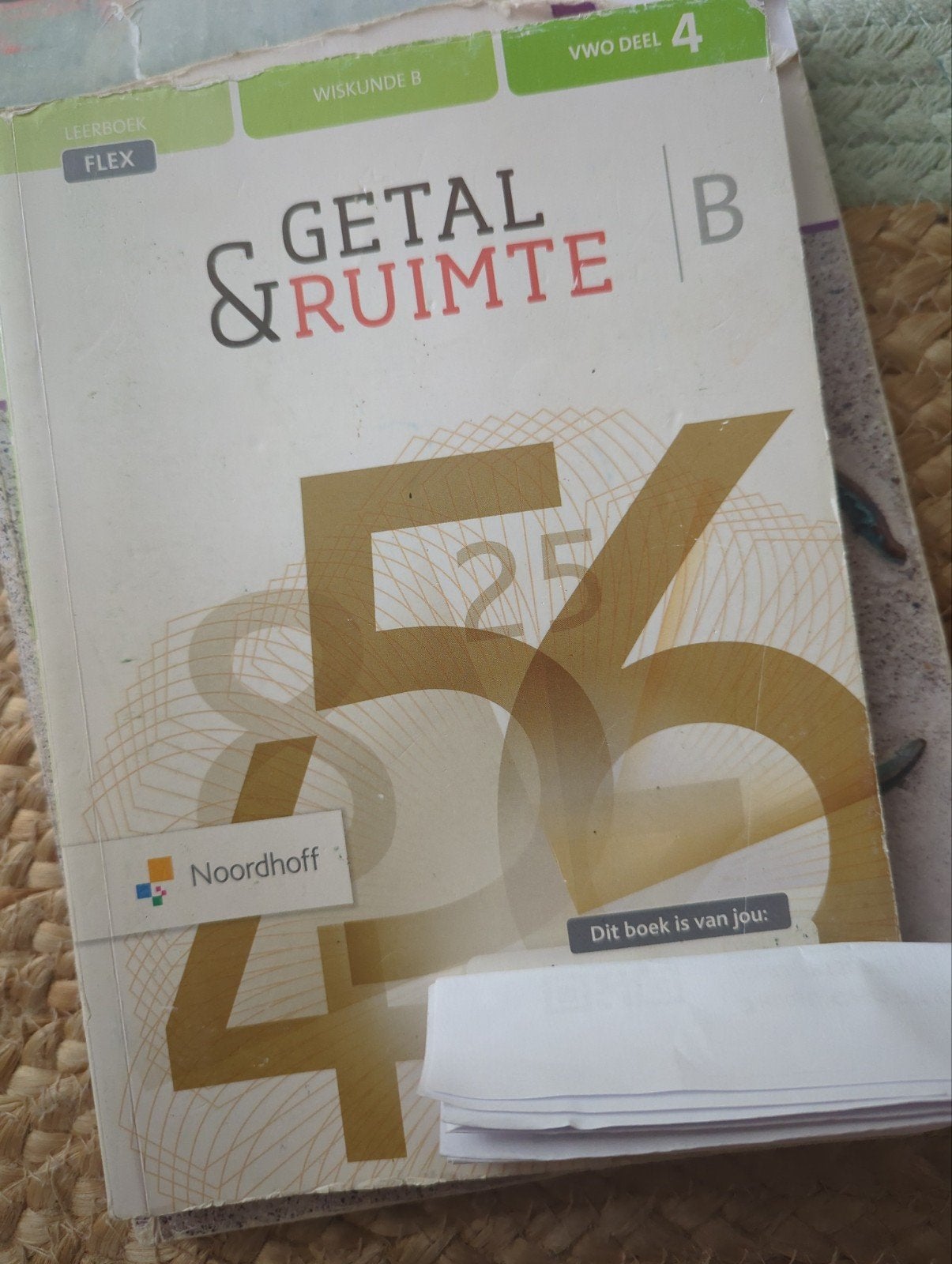 Getal & Ruimte Wiskunde B VWO deel 4 - Noordhoff, Boeken, Ophalen of Verzenden, Gelezen, VWO, Wiskunde B