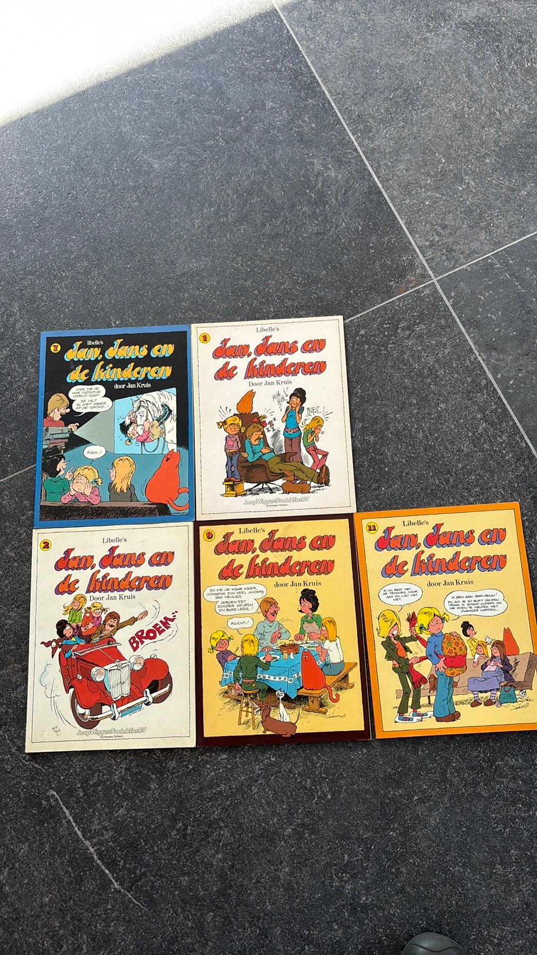 5 stripboeken  van jan, jans en de kinderen, Ophalen of Verzenden, Gelezen, Verhalen