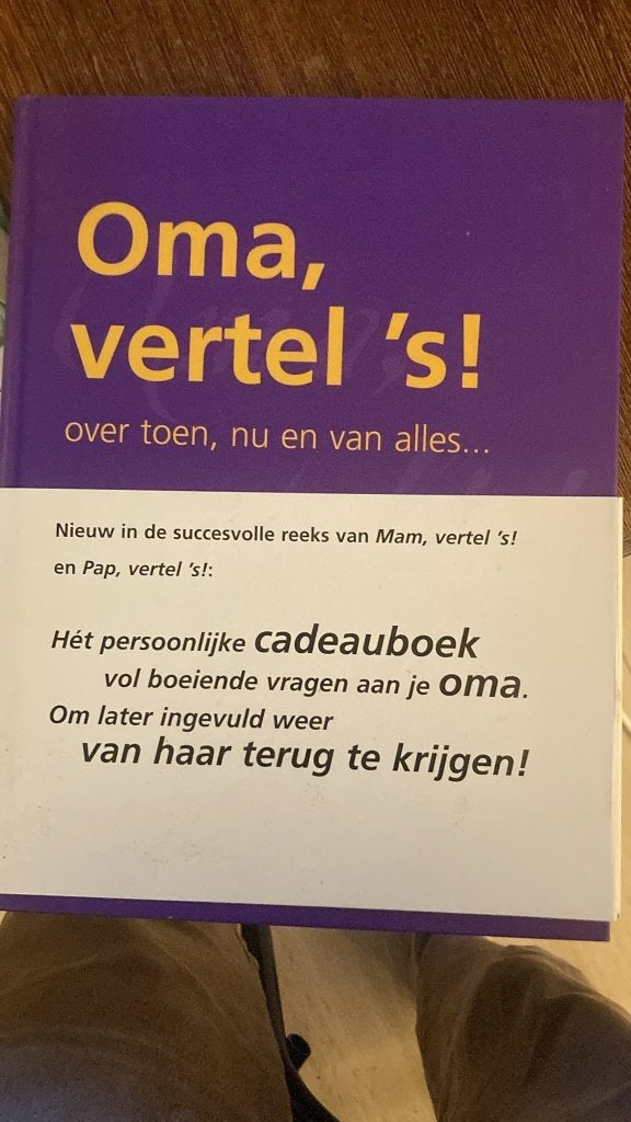 oma vertel 's, Elma van Vliet, Ophalen of Verzenden, Nieuw, Overige