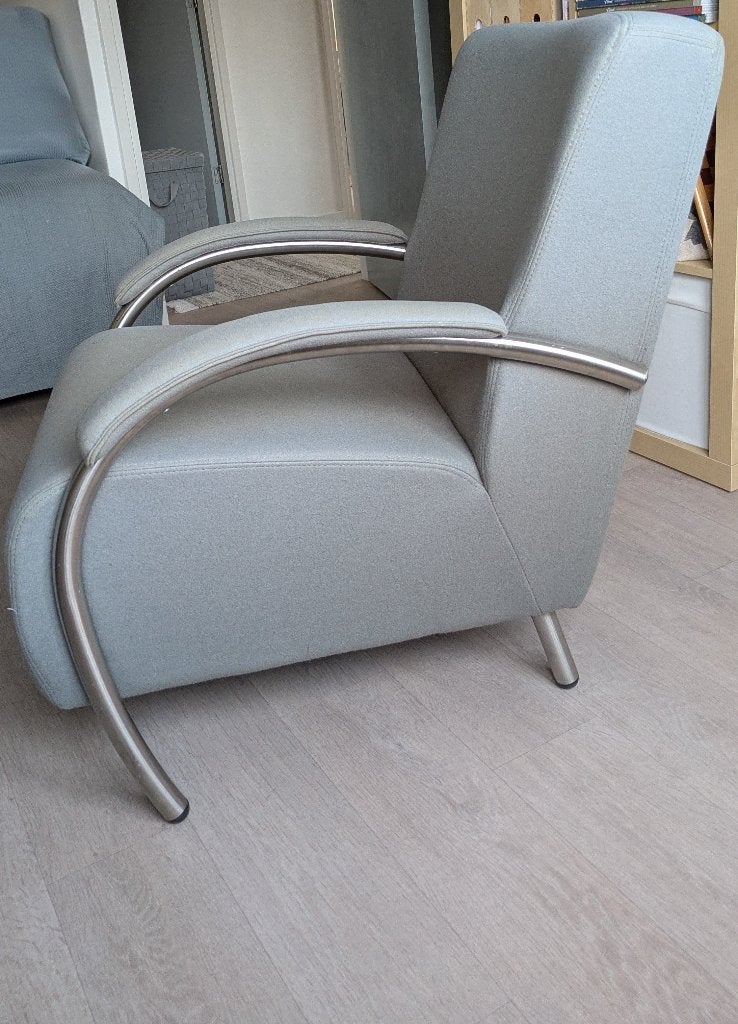 Fauteuil, Gebruikt, 75 tot 100 cm, Ophalen of Verzenden, Stof