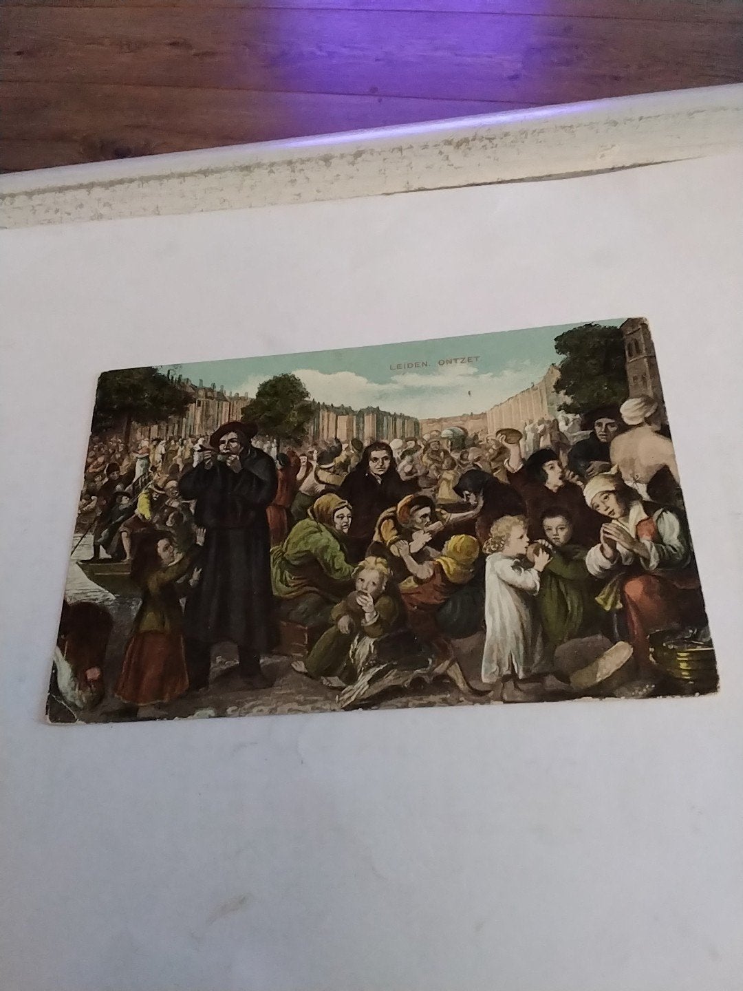 Oude Ansichtkaart: Leiden Ontzet (1911), Ophalen of Verzenden, Voor 1920, Gelopen