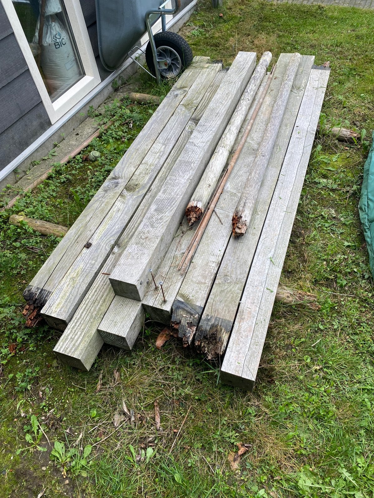 Tuinhout, Ophalen, Gebruikt, Minder dan 180 cm, Balken