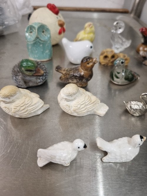 letterbakbeeldjes vogels / kippen 20 stuks, Ophalen of Verzenden