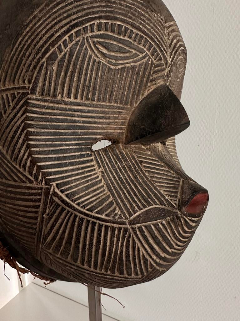 Songye masker zeldzaam!  Privé collectie Antropoloog, Antiek en Kunst, Ophalen of Verzenden
