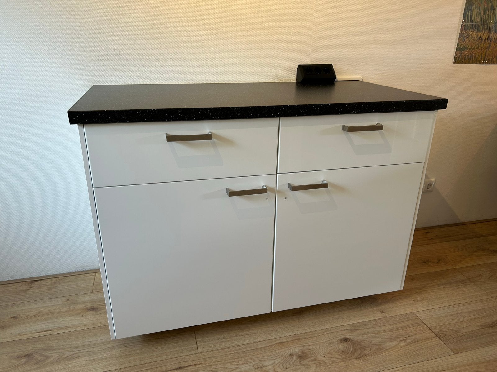IKEA Metod Keukenblok 2-delig met lades en kasten, Ophalen, Wit, Overige typen, Kunststof