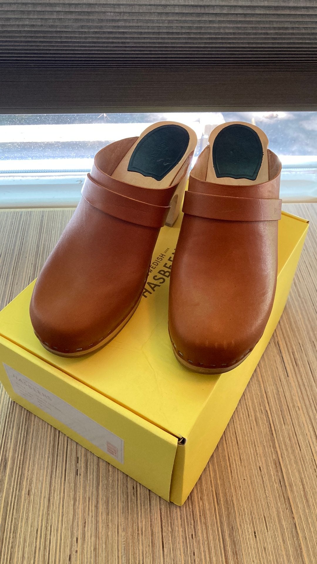 Swedish Hasbeens Slip in Classic, Bruin, Ophalen of Verzenden, Schoenen met hoge hakken, Gedragen