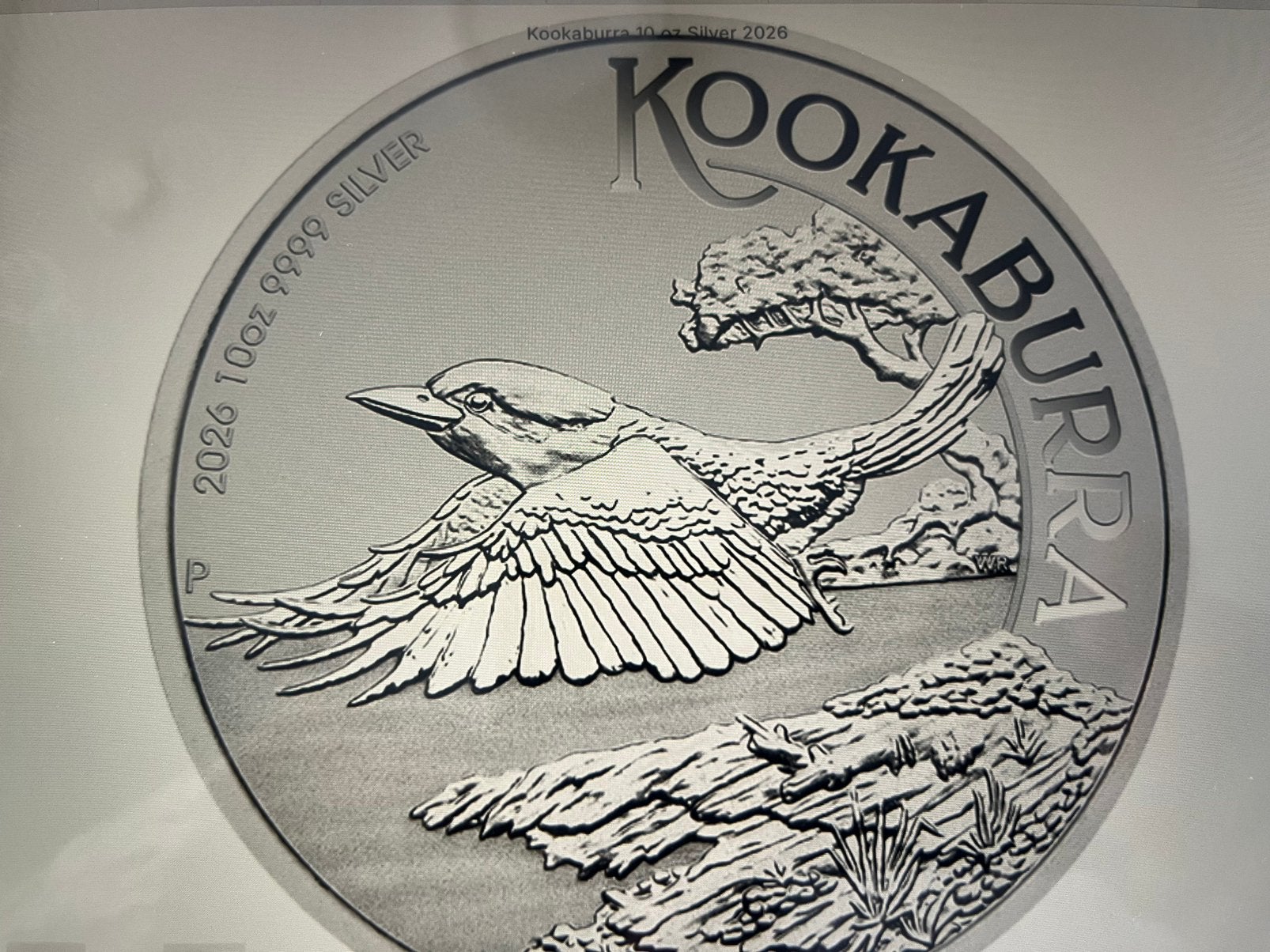 Australië 🇨🇰Kookaburra 10 ounces 2026., Ophalen of Verzenden, Zilver