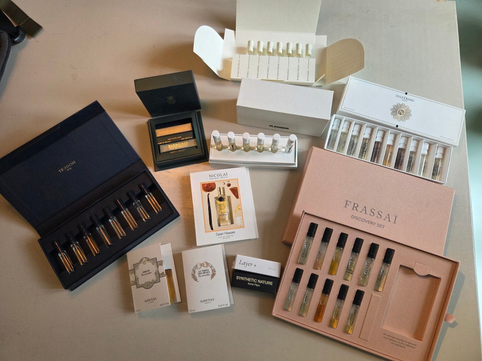 Niche parfum sample sets Spoturno, Frassai, Solferino, etc., Ophalen of Verzenden, Nieuw