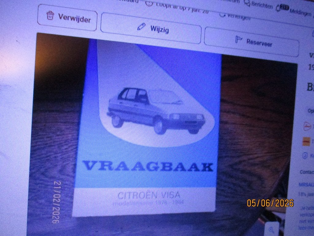 vraagbaak citroen visa 1978-1984, Ophalen of Verzenden