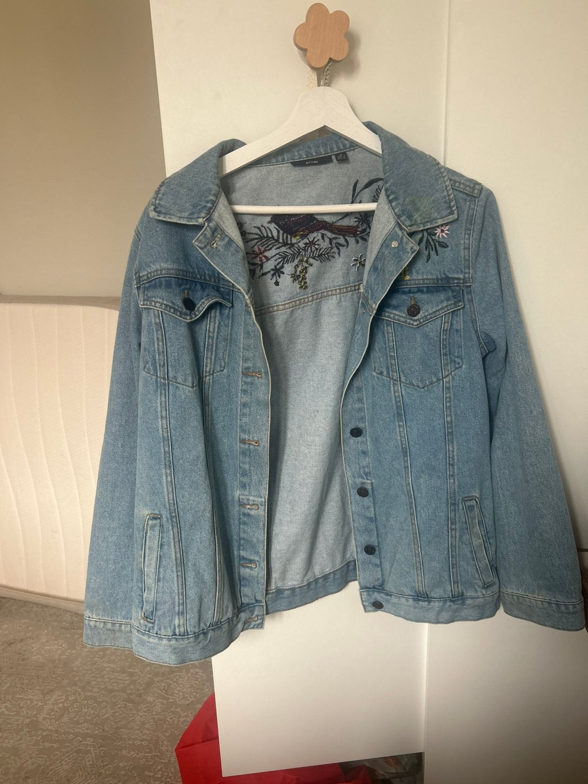 denim jacket good quality, Kleding | Dames, Ophalen of Verzenden, Zo goed als nieuw, Blauw