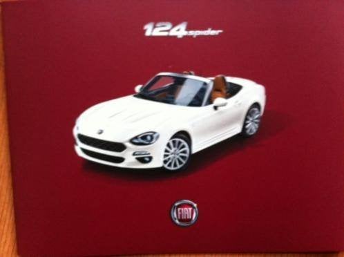Fiat 124 Spider fraaie originele brochure/auto folder '16, Ophalen of Verzenden, Zo goed als nieuw, Overige merken