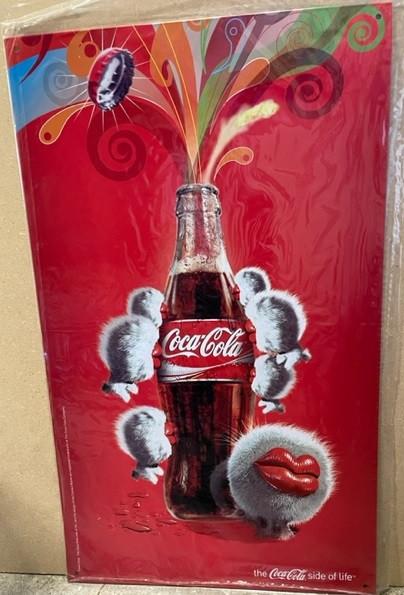Coca cola bord 30x50cm (1), Ophalen of Verzenden, Nieuw, Reclamebord