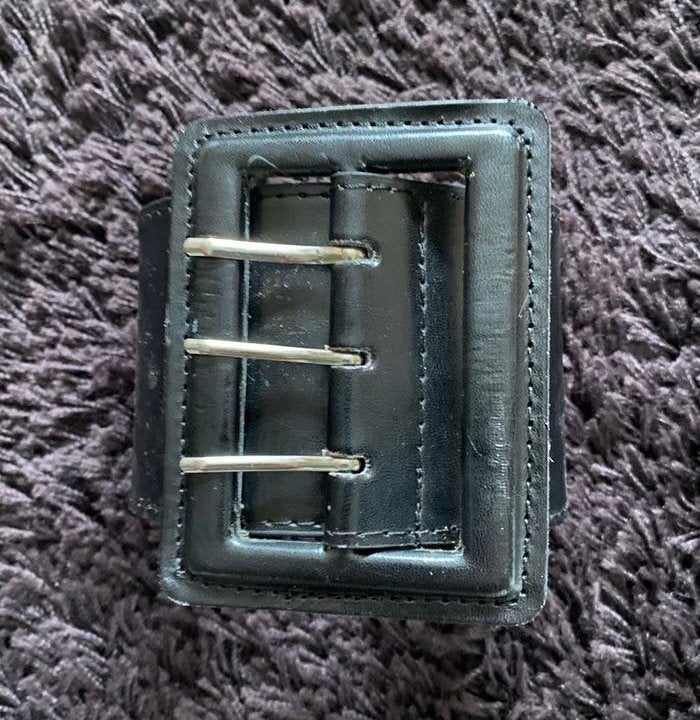 Bijenkorf riem, leer, zwart, breedte 8cm, nieuw, Zwart, Bijenkorf, Nieuw, Tailleriem