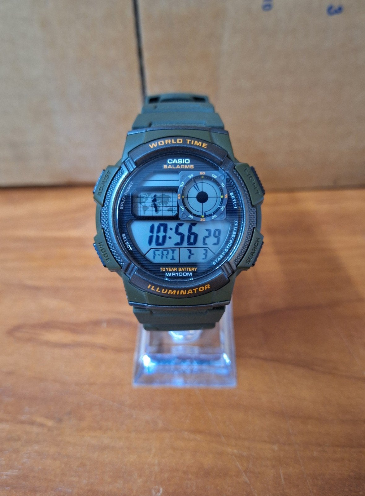 Casio World Time AE-1000, Ophalen of Verzenden, Zo goed als nieuw, Casio