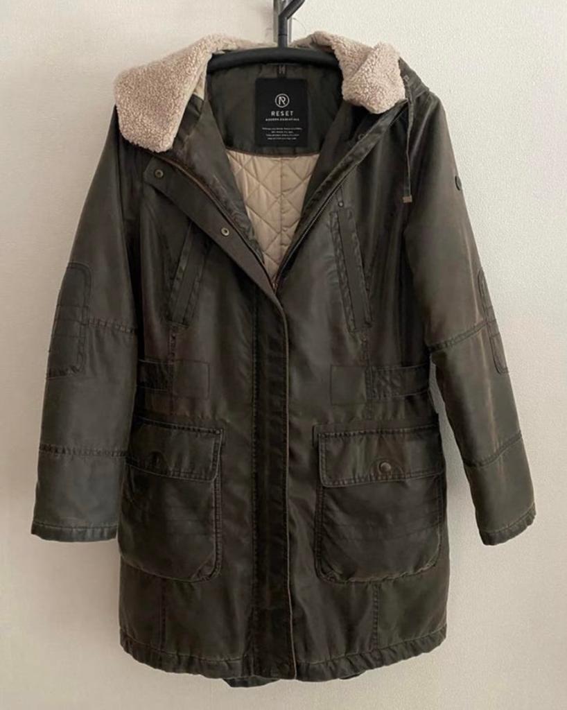 RESET super mooi winterjack..mt:42, Kleding | Dames, Jassen | Winter, B, Bruin, Maat 42/44 (L), Ophalen of Verzenden
